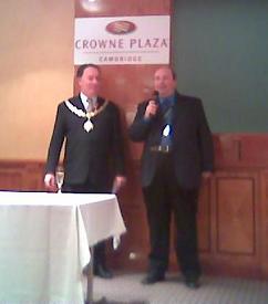David Boventer (ESWC) chats to the Lord Mayor of Cambridge