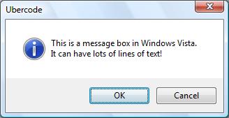 Vista message box