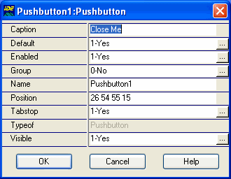Pushbutton Properties